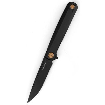 REAL STEEL G-Frame Black and Gold zsebkés - RS7874GB