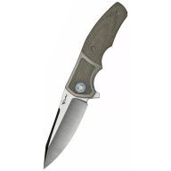 REATE Mini Crossroads Green Micarta zsebkés - RTE107