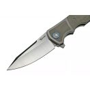 REATE Mini Crossroads Green Micarta zsebkés - RTE107