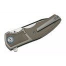 REATE Mini Crossroads Green Micarta zsebkés - RTE107