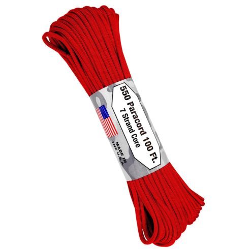 ATWOOD ROPE 550 Paracord Red - Piros