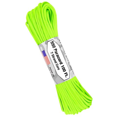 ATWOOD ROPE 550 Paracord Neon Green - Neon zöld
