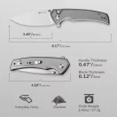 SENCUT Serene Gray Aluminium zsebkés - S21022B-3