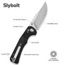 SENCUT Slybolt Black G-10  zsebkés