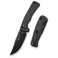 SENCUT Slybolt Green Micarta Black Blade zsebkés - S25001A-1