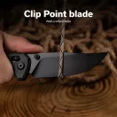 SENCUT Slybolt Green Micarta Black Blade zsebkés - S25001A-1