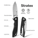 SENCUT Stratex Black G-10  zsebkés