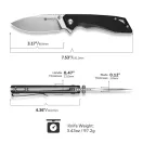 SENCUT Stratex Black G-10  zsebkés
