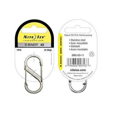 NITE IZE S Biner Karabiner 2 fémszínű Hidegfém Kések é NITE IZE S Biner Karabiner 2 fémszínű Hidegfém Kések é