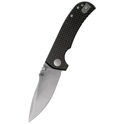 SPARTAN BLADES Astor Black Carbon Fiber G-10 zsebkés