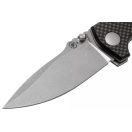 SPARTAN BLADES Astor Black Carbon Fiber G-10 zsebkés