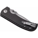 SPARTAN BLADES Astor Black Carbon Fiber G-10 zsebkés - SFBL8CF