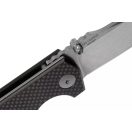 SPARTAN BLADES Astor Black Carbon Fiber G-10 zsebkés - SFBL8CF