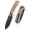 TENABLE  Kryo Brown Micarta Blackwashed zsebkés - T1001V5