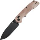 TENABLE  Kryo Brown Micarta Blackwashed zsebkés - T1001V5