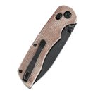 TENABLE  Kryo Brown Micarta Blackwashed zsebkés - T1001V5
