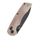 TENABLE  Kryo Brown Micarta Blackwashed zsebkés - T1001V5