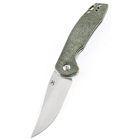 KANSEPT KNIVES Mini Accipiter Green Micarta zsebkés - T2007A2