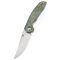 KANSEPT KNIVES Mini Accipiter Green Micarta zsebkés - T2007A2