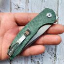 KANSEPT KNIVES Mini Accipiter Green Micarta zsebkés - T2007A2