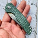 KANSEPT KNIVES Mini Accipiter Green Micarta zsebkés - T2007A2