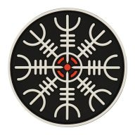 M-TAC Terror Helmet Black PVC Morale Patch felvarró