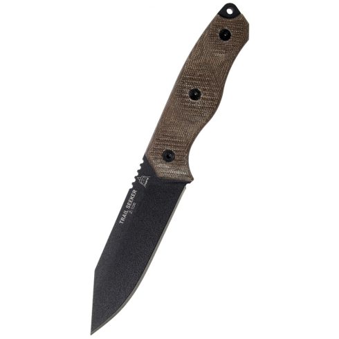 TOPS Trail Seeker Micarta green túlélőkés