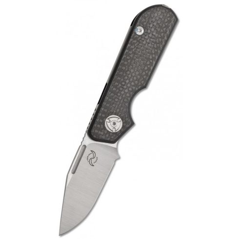 LIONG MAH DESIGN Traveller clip point carbon zsebkés - TRAVCLIPCF