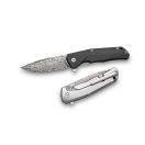 LIONSTEEL T.R.E. Carbon Fiber Thor Damascus zsebkés - TRE-DTFC