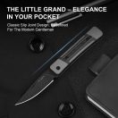 KIZER Little Grand Grey G-10 Micarta zsebkés - V2670A2