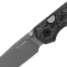 KIZER Begleiter 2.9 Gray Blade Vortex Pattern Micarta zsebkés