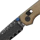 KIZER Begleiter 2.9 Damascus Norplex Ultrex Micarta zsebkés zsebkés - V3458-2CDA2