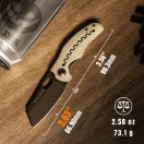 KIZER Mini Sheepdog Halloween Micarta Speciel Edition zsebkés
