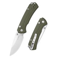 KIZER T1 BD Nitro-V Satin Green Micarta zsebkés
