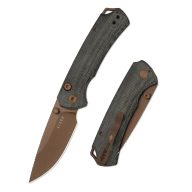 KIZER T1 BD Nitro-V Sunset Metal PVD Norplex UltreX Micarta zsebkés - V3490-2BA2