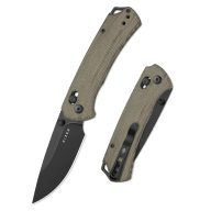 KIZER T1 CD Nitro-V Black Stonewashed Norplex UltreX Micarta zsebkés - V3490-2CA1