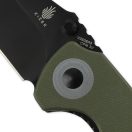 KIZER Mini Critical Black Blade G-10 zsebkés - V3508A3