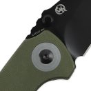 KIZER Mini Critical Black Blade G-10 zsebkés - V3508A3