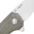 KIZER Lieb M Button Lock Green Micarta zsebkés - V3541C1