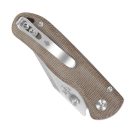 KIZER Drop Bear 2 Nitro-V Brown Micarta zsebkés