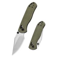 KIZER Drop Bear 2 Nitro-V Green Micarta zsebkés - V3619-2KC1