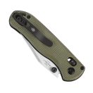 KIZER Drop Bear 2 Nitro-V Green Micarta zsebkés - V3619-2KC1