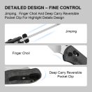 KIZER Drop Bear 2 Nitro-V Black Micarta zsebkés