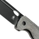 KIZER Bugai Black Micarta zsebkés - V3627A1