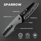 KIZER Sparrow Micarta zsebkés - V3628C1