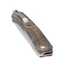 KIZER Agressor Brown Micarta zsebkés - V3629C1