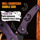 KIZER Mini Grouper Halloween Purple Special Edition zsebkés