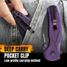 KIZER Mini Grouper Halloween Purple Special Edition zsebkés