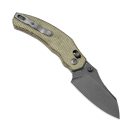 KIZER Bulldog Micarta Black zsebkés - V3672A3