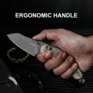 KIZER Bulldog Micarta Black zsebkés - V3672A3